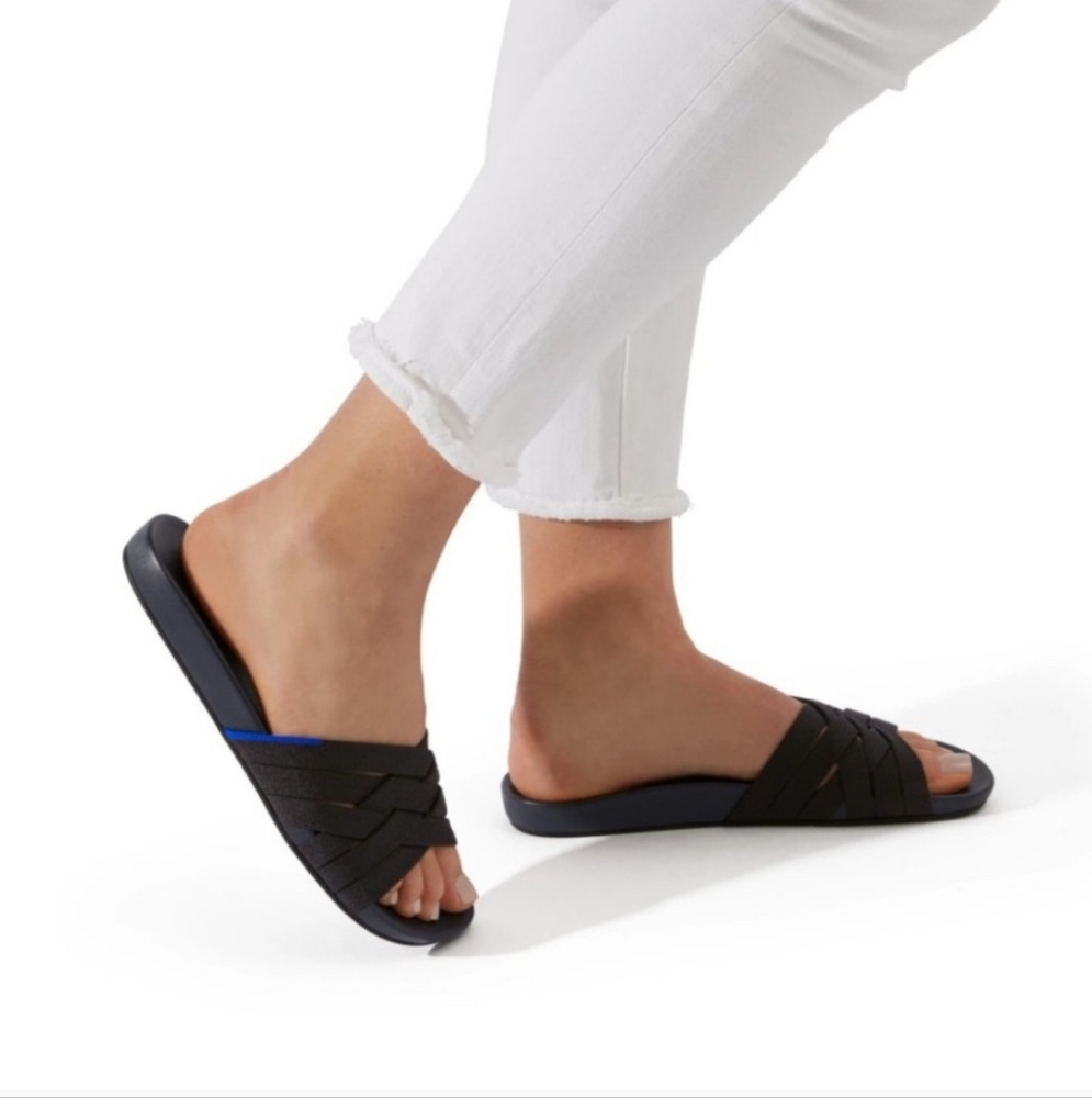 Rothy's The Slide Night Sky Black Navy Sandals - Picture 7 of 7